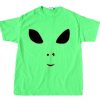 Alien Green Face  tshirts