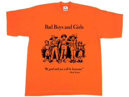 Bad Boys And Girls Orange T Shirt