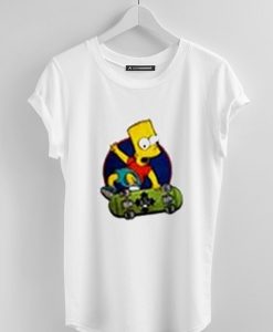 Bart Simpson Playing Skateboard T-Shirt