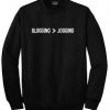Blogging  Jogging black sweatshirts