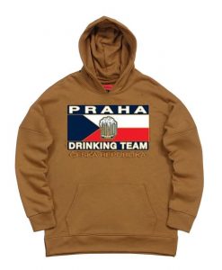 Cesk Republika Praha Drinking Team Brown Hoodie