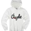 Clyde white hoodie