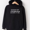 Coexist Black Hoodie