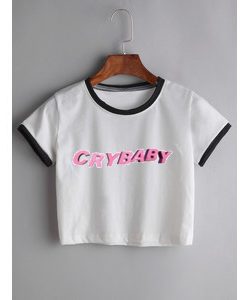 Crybaby Ringer TOP  T SHIRT