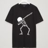 Dabbing Skeleton Black Tees