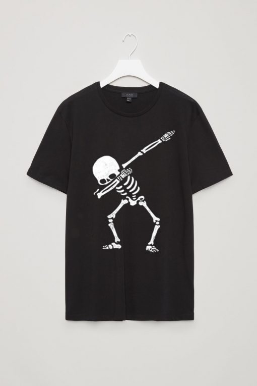 Dabbing Skeleton Black Tees