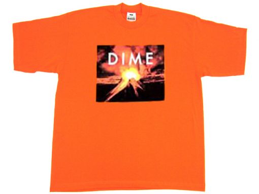 Dime Volcano orange t shirt