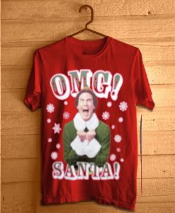 Elf OMG Santa T Shirt