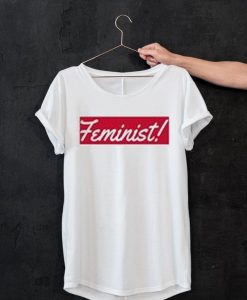 Feminist white tshirt