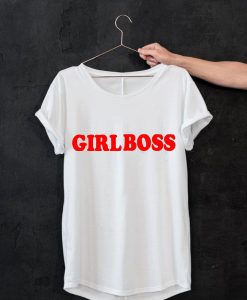 Girl Boss white T shirt
