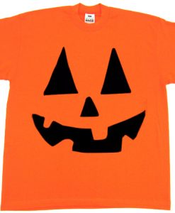 Halloween Funny Face Orange shirts