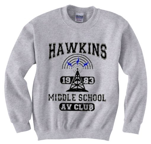 Hawkins Middle School AV Club 1983 Sweatshirt