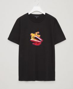 Hot Teeth Unisex Black T Shirts