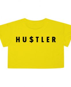 Hustler Yellow Crop Shirts