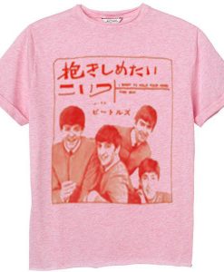 Japanese Beatles pink vintage T shirt