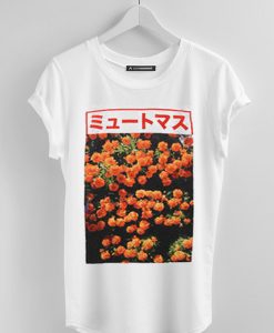 Japanese Flower Graphic Tees Shirts