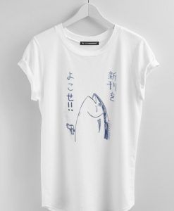 Japanese Letter Fish Graphic Tees
