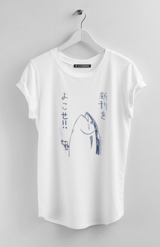 Japanese Letter Fish Graphic Tees