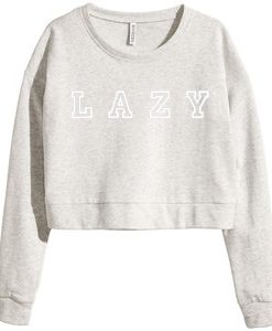Lazy Croped grey Swearshirts