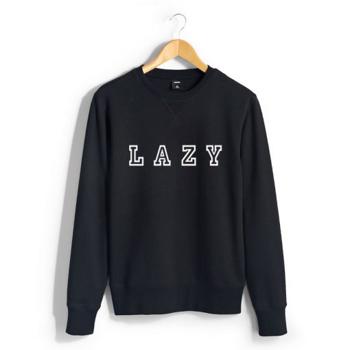 Lazy cute black Sweatshirt