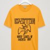 Led Zeppelin Gold Yellow T shirt