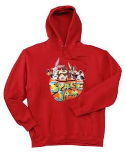 Looney Tunes SPACE JAM Red Sweater and Hoodie