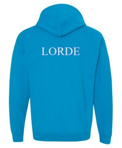 Lorde blue hoodie back
