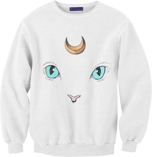 Luna Cute Sailormoon White Sweatshirts