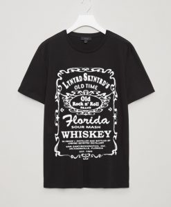 Lynyrd Skynyrd Florida Sour Mash Whiskey Label Tshirt