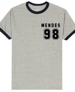 Mendes 98 Grey Ringer T shirts