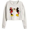 Mickey And Minnie Mouse Short Sweatshirts