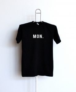 Mon  Black T-shirt