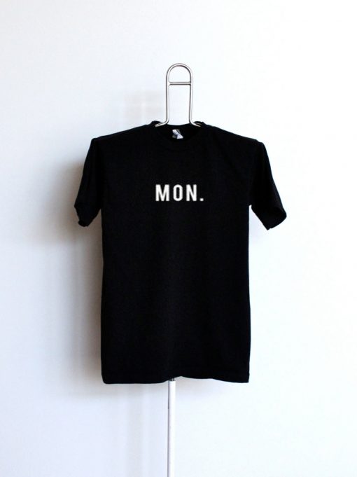 Mon  Black T-shirt