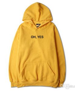 OH YES Yellow Hoodie