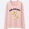 Oh Snap light pink long sleve shirts