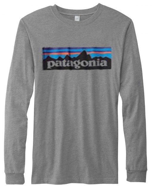 Pantagonia grey long sleave shirt