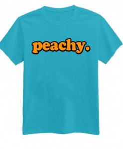 Peachy Blue aqua tees