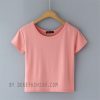 Pink Crop Shirts