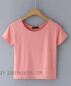 Pink Crop Shirts