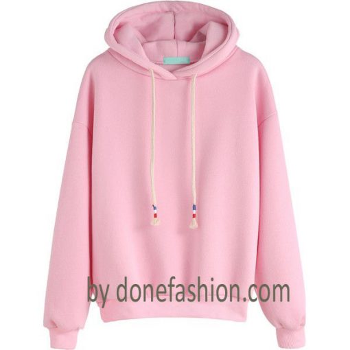 Pink Hoodie Plain