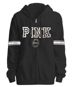 Pink Zipper Hoodie