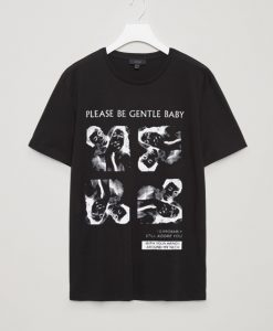 Please Be Gentle Baby Black T-Shirt