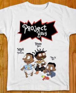 Project Baby White T shirts