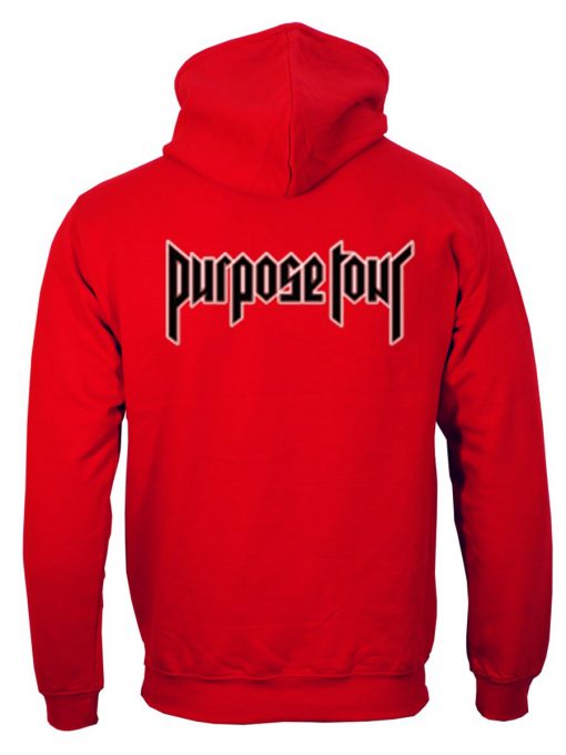 Purpose tour hoodie back
