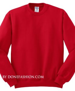 Red Plain Sweatshirts