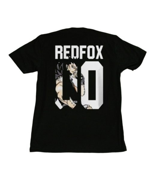 RedFox Anime Black Shirts Back