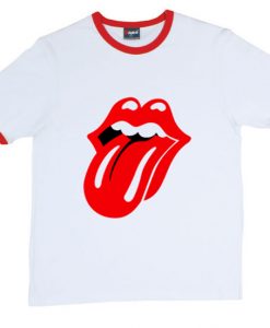 Rolling Stones Ringer Red T Shirt