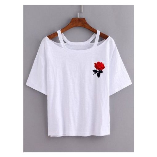 Rose Female Wide Neck T-Shirt – hotterbay