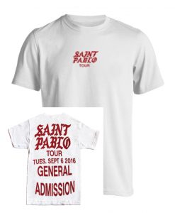 Saint Pablo tour white shirt