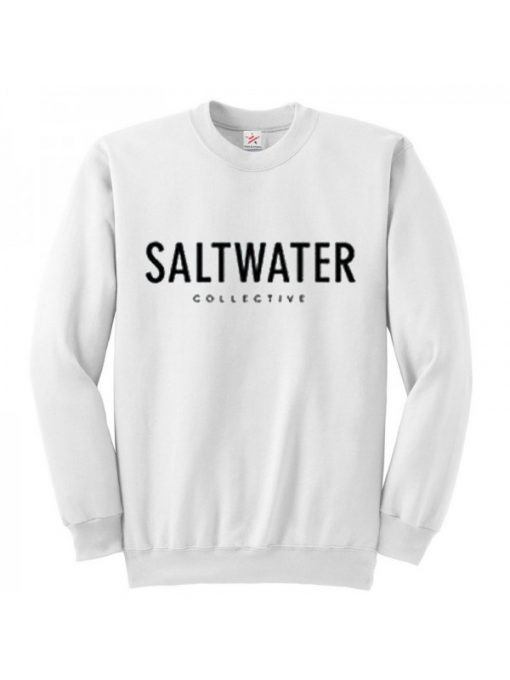 Salt water White Sweatshirt